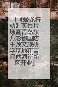 《蛟龙行动》实景片场暨青岛东方影都国防主题文旅研学基地在青岛西海岸新区开业