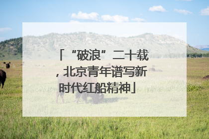 “破浪”二十载，北京青年谱写新时代红船精神