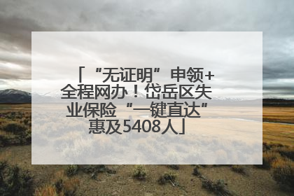 “无证明”申领+全程网办！岱岳区失业保险“一键直达”惠及5408人