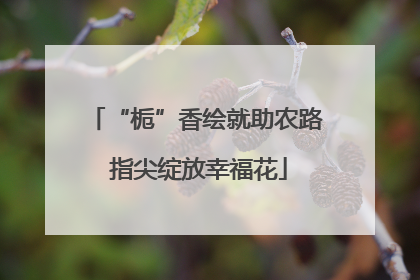 “栀”香绘就助农路 指尖绽放幸福花