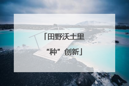 田野沃土里“种”创新