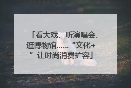 看大戏、听演唱会、逛博物馆……“文化+”让时尚消费扩容