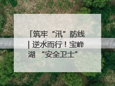 筑牢“汛”防线｜逆水而行！宝峰湖 “安全卫士” 出鞘 防汛应急再添硬核力量