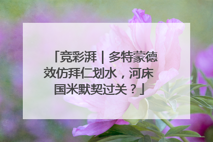 竞彩湃｜多特蒙德效仿拜仁划水，河床国米默契过关？
