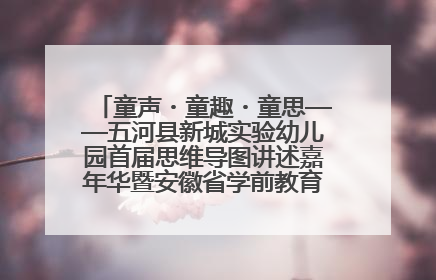 童声・童趣・童思——五河县新城实验幼儿园首届思维导图讲述嘉年华暨安徽省学前教育教研基地园项目阶段性成果展示活动