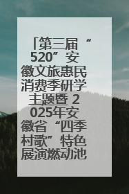 第三届“520”安徽文旅惠民消费季研学主题暨 2025年安徽省“四季村歌”特色展演燃动池州