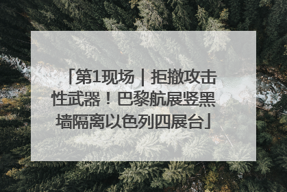 第1现场｜拒撤攻击性武器！巴黎航展竖黑墙隔离以色列四展台