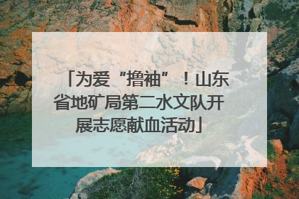 为爱“撸袖”！山东省地矿局第二水文队开展志愿献血活动