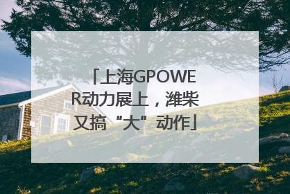 上海GPOWER动力展上，潍柴又搞“大”动作