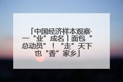 中国经济样本观察·一“业”成名丨面包“总动员”！“走”天下也“香”家乡