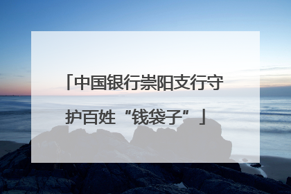 中国银行崇阳支行守护百姓“钱袋子”