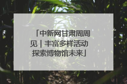 中新网甘肃周周见｜丰富多样活动探索博物馆未来
