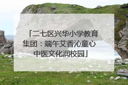 二七区兴华小学教育集团：端午艾香沁童心 中医文化润校园