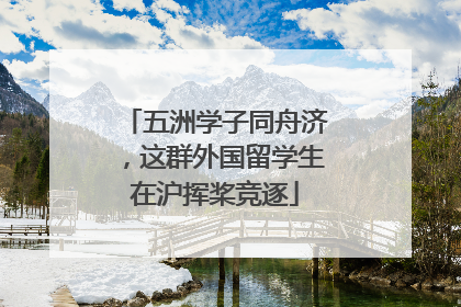 五洲学子同舟济，这群外国留学生在沪挥桨竞逐