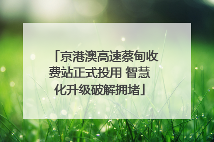 京港澳高速蔡甸收费站正式投用 智慧化升级破解拥堵