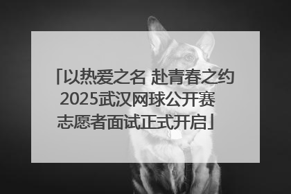 以热爱之名 赴青春之约 2025武汉网球公开赛志愿者面试正式开启