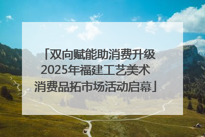 双向赋能助消费升级 2025年福建工艺美术消费品拓市场活动启幕