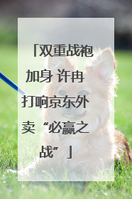 双重战袍加身 许冉打响京东外卖“必赢之战”