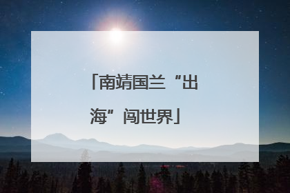 南靖国兰“出海”闯世界