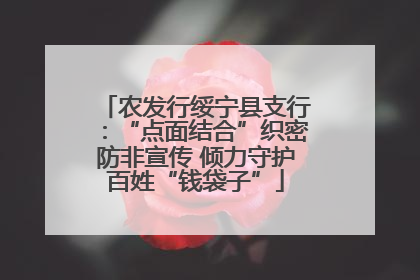 农发行绥宁县支行：“点面结合”织密防非宣传 倾力守护百姓“钱袋子”