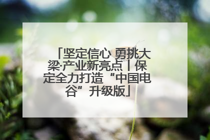 坚定信心 勇挑大梁·产业新亮点丨保定全力打造“中国电谷”升级版