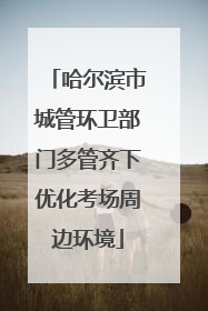 哈尔滨市城管环卫部门多管齐下优化考场周边环境