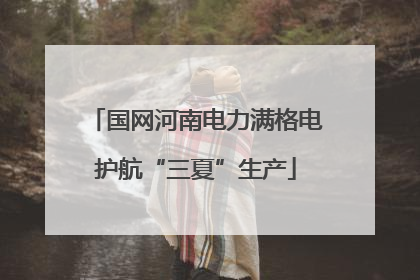 国网河南电力满格电护航“三夏”生产