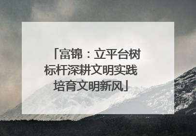 富锦：立平台树标杆深耕文明实践培育文明新风