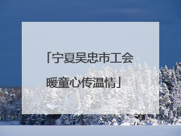 宁夏吴忠市工会暖童心传温情