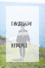 夜游运河好风光