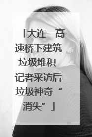 大连一高速桥下建筑垃圾堆积 记者采访后垃圾神奇“消失”