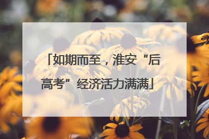 如期而至，淮安“后高考”经济活力满满