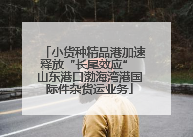 小货种精品港加速释放“长尾效应” 山东港口渤海湾港国际件杂货运业务