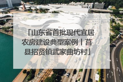 山东省首批现代宜居农房建设典型案例丨莒县招贤镇武家曲坊村