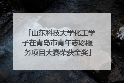 山东科技大学化工学子在青岛市青年志愿服务项目大赛荣获金奖