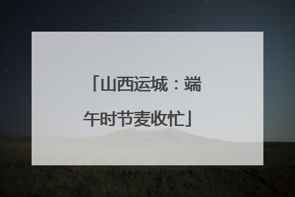 山西运城：端午时节麦收忙