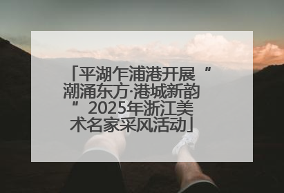平湖乍浦港开展“潮涌东方·港城新韵”2025年浙江美术名家采风活动