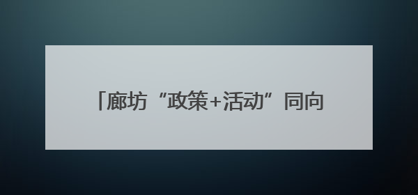 廊坊“政策+活动”同向发力带动消费市场升温