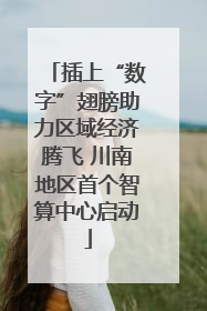 插上“数字”翅膀助力区域经济腾飞 川南地区首个智算中心启动