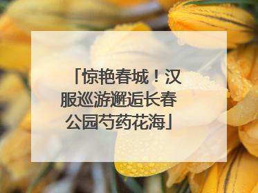 惊艳春城！汉服巡游邂逅长春公园芍药花海