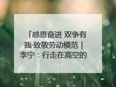 感恩奋进 双争有我·致敬劳动模范｜李宁：行走在高空的“电网卫士”