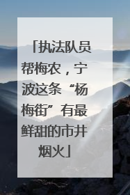 执法队员帮梅农，宁波这条“杨梅街”有最鲜甜的市井烟火
