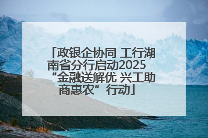 政银企协同 工行湖南省分行启动2025“金融送解优 兴工助商惠农”行动