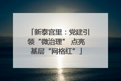新泰宫里：党建引领“微治理” 点亮基层“网格红”