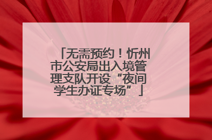 无需预约！忻州市公安局出入境管理支队开设“夜间学生办证专场”