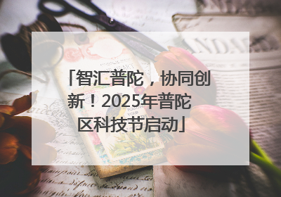 智汇普陀，协同创新！2025年普陀区科技节启动