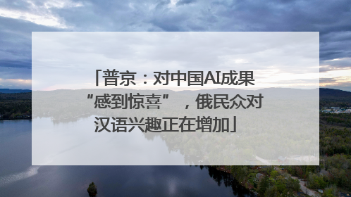 普京：对中国AI成果“感到惊喜”，俄民众对汉语兴趣正在增加