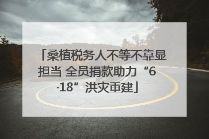 桑植税务人不等不靠显担当 全员捐款助力“6·18”洪灾重建