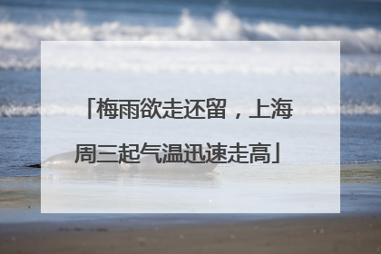 梅雨欲走还留，上海周三起气温迅速走高