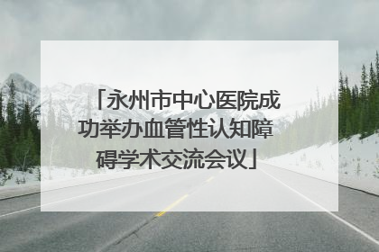永州市中心医院成功举办血管性认知障碍学术交流会议